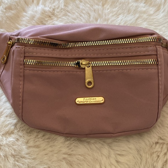 Oxford cloth Fanny pack/crossbody bag pink - Picture 2 of 10